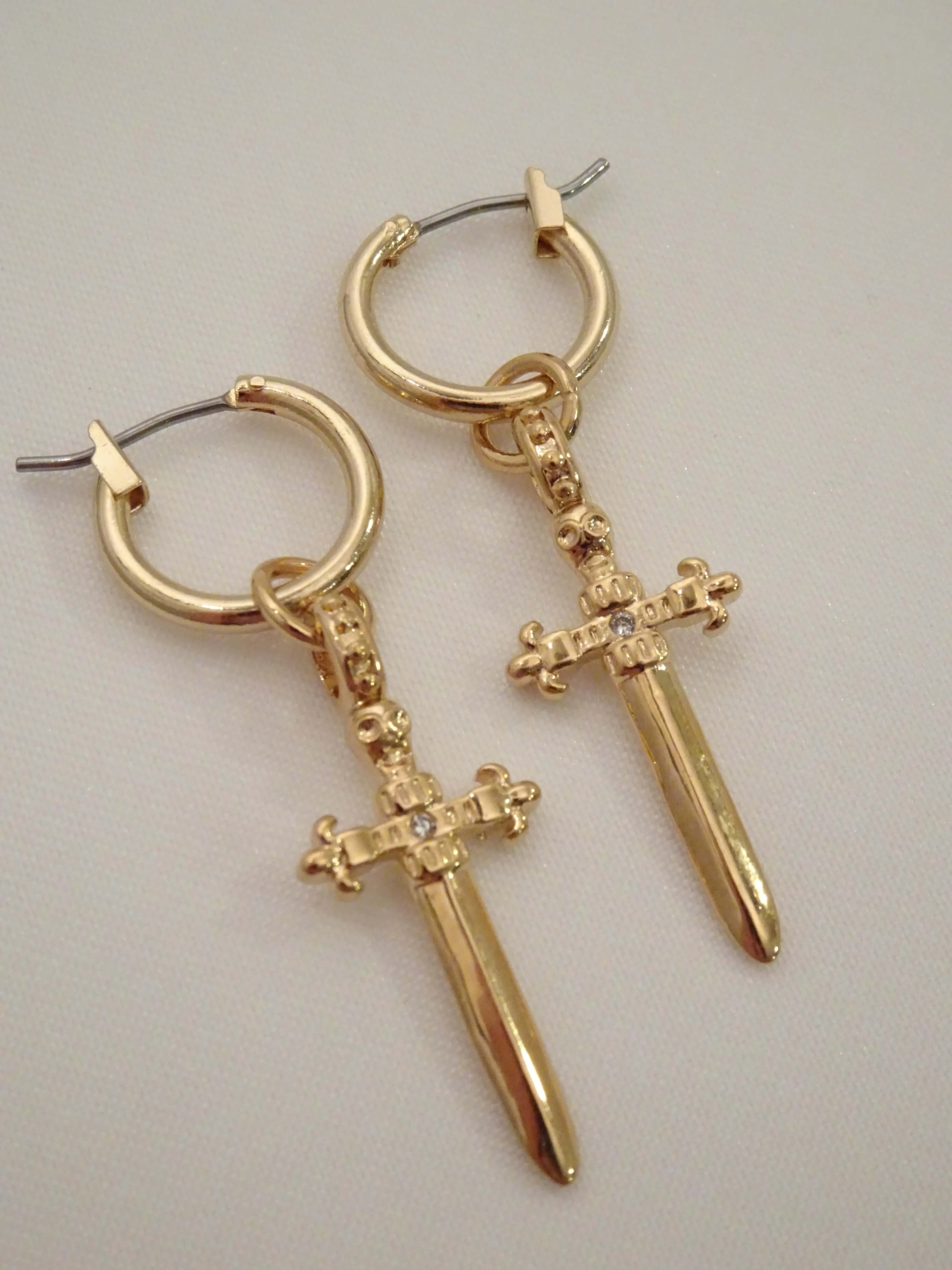 The Dagger Earrings - Gold